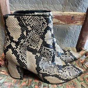 Marc Fisher snake booties - Size 9